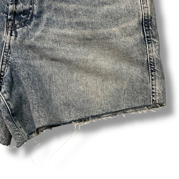 We The Free cut off Jean shorts Ivy Mid Rise Button Fly distressed Size 8/29 - Picture 6 of 11